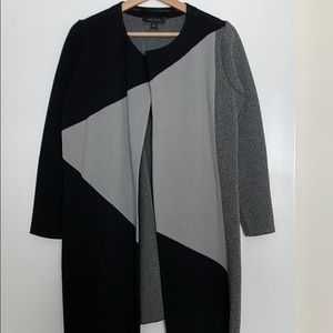 Long sweater, colorblock
